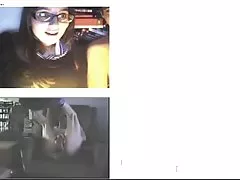 官能的な成熟した望んでいるコックを詰めた猫