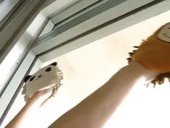 フィット毛ブラックチアリーダークリームパイ大きなザーメン